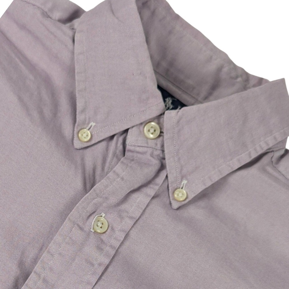 Polo Ralph Lauren Mens Classic Fit Oxford Shirt Purple 14.5 32/33 Long Sleeve